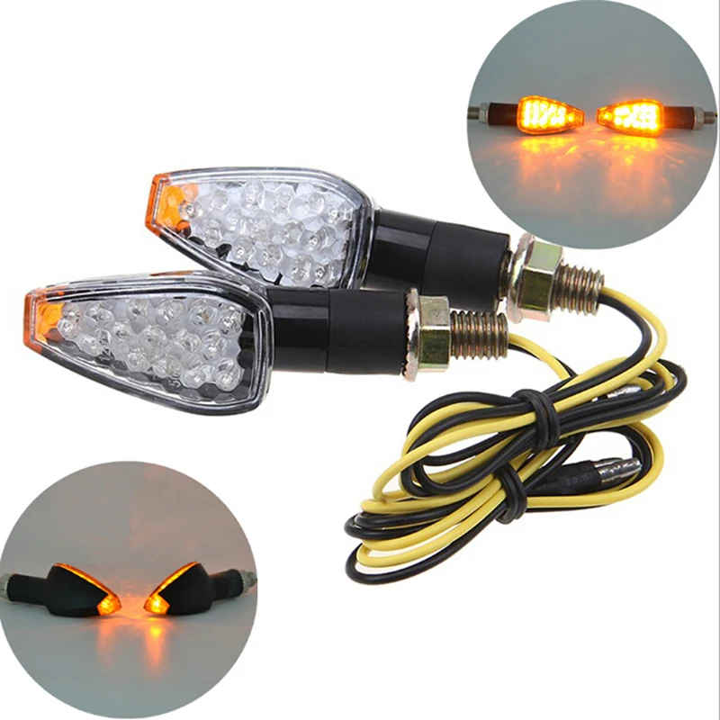 

14LED Motorcycle Turn Signal Lamp Amber Light Indicator Universal 12V Very bright, unique design, waterproof