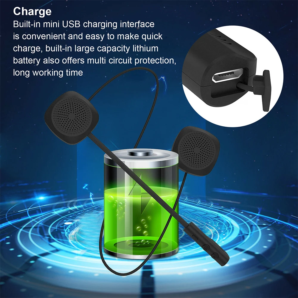 Bluetooth гарнитура мотоциклетная с микрофоном и защитой от помех|Наушники для