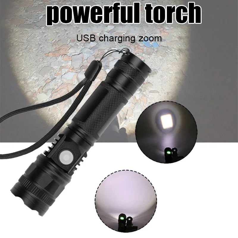 

Новый уличный фонарь для ночного альпинизма водонепроницаемая лампа USB зарядка Телескопический силиконовый рукав