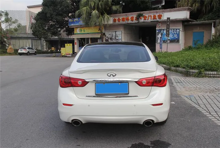 Спойлер для Infiniti Q50 Q50S АБС-пластик заднее крыло автомобиля Праймер цветной задний