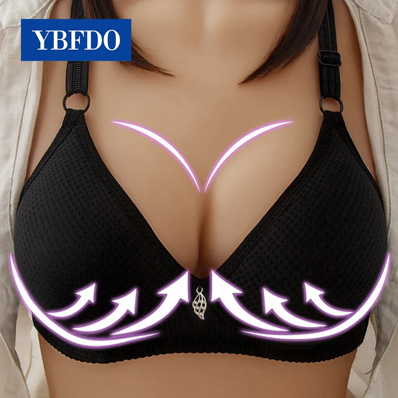 

YBFDO Seamless Sexy Bra For Women Fashion Push Up Bras Wire Free Lingerie Full Cup Bralette Cotton Underwear Brassiere