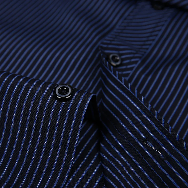 Мужская рубашка в полоску Port & Lotus брендовая клетчатая с длинным рукавом и