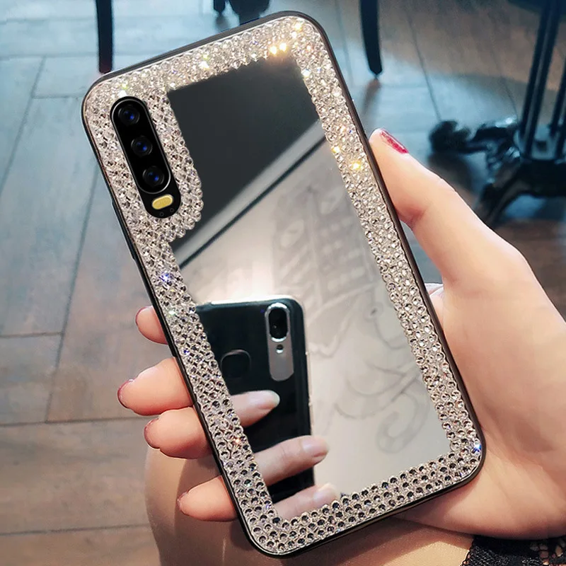 Роскошный Блестящий Алмазный зеркальный чехол для телефона iPhone 11 2019 X XS MAX XR 7 Plus 6 6S