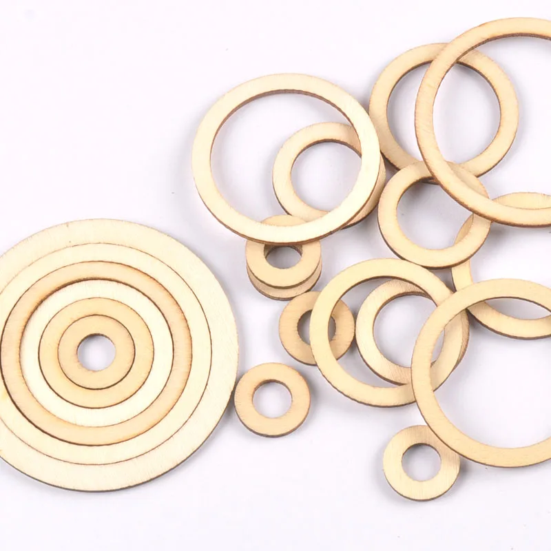Круг/кольцо Изделия из дерева для скрапбукинга &quotсделай сам&quot натуральный