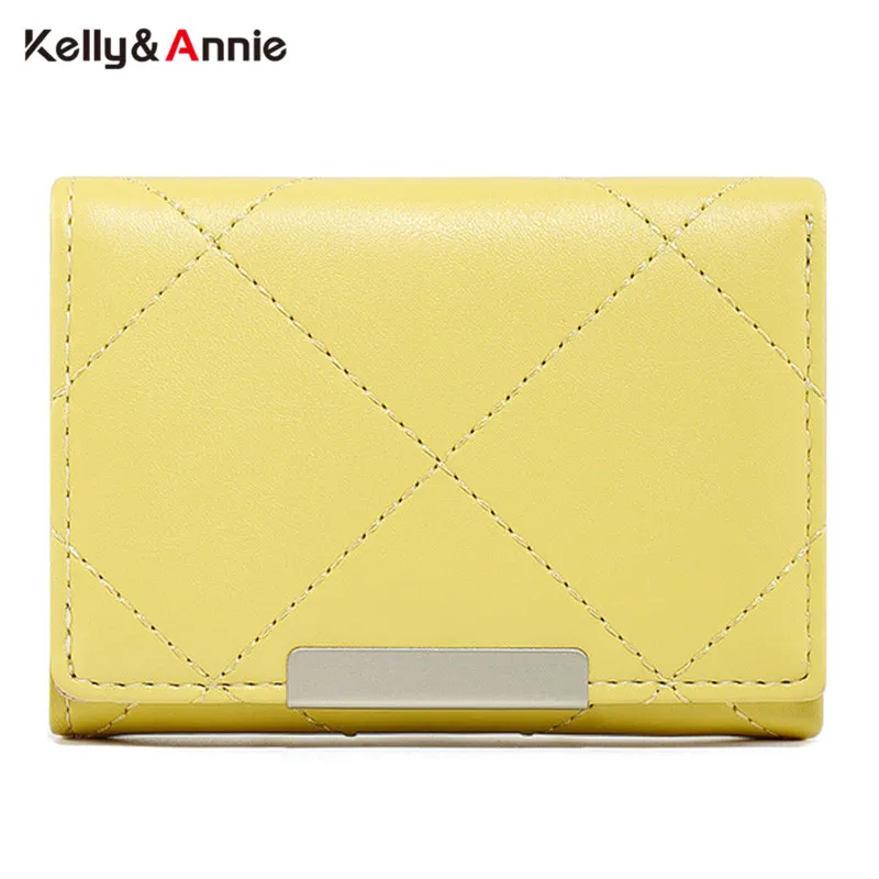 

Брендовые дизайнерские тройные маленькие кошельки для женщин, Дамский кошелек с держателем для карт, Модный женский бумажник из искусствен...