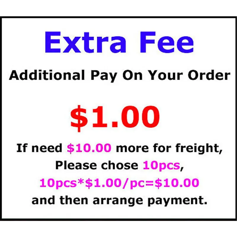 

Дополнительная плата/стоимость указаны только для суммы вашего заказа/стоимости доставки