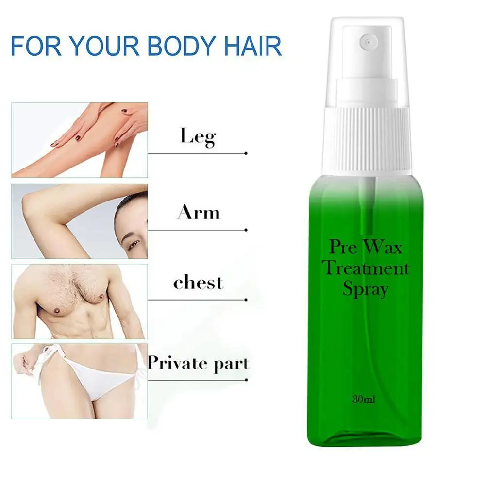 

2 Bottle Pre & After Waxing Treatment Spray 30ml Hair Tool Smooth Body Hair Tool Cleanser Removal Set 30ml Removal Set Clea W0X1