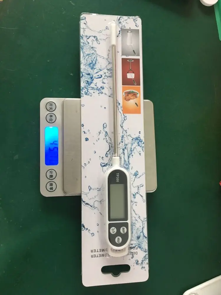 

Digital Food Thermometer 1Pcs Long Probe Electronic Cooking For Cake Soup Water Milk Fry BBQ Meat Kitchen Tool Stainless Steel