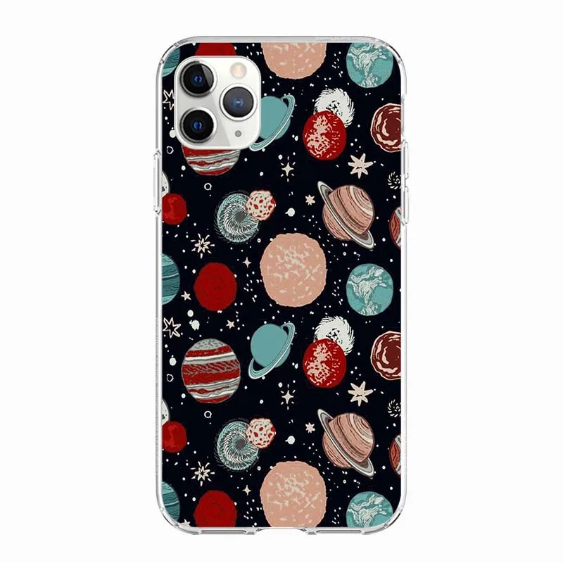 

ciciber Case For iPhone 12 Case Cover for Iphone 12 XR 11 Pro XS Max mini 7 X 8 6 6S Plus 5S SE Space SKY Silicone Coque Funda