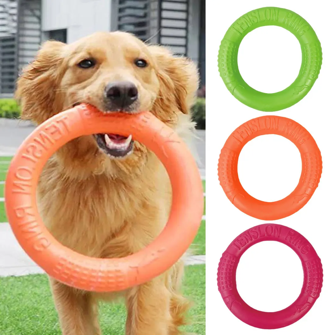 

Dog training ring EVA rally device bite-resistant floating toy puppies outdoor interactive game products supply pet outdoor game
