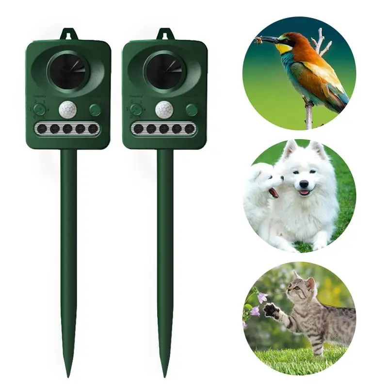 

0.5W Ultrasonic Dog Repeller Infrared Detector Announciator Electronic Solar Power Bird Repeller Ultrasonic Cat Repeller Animal