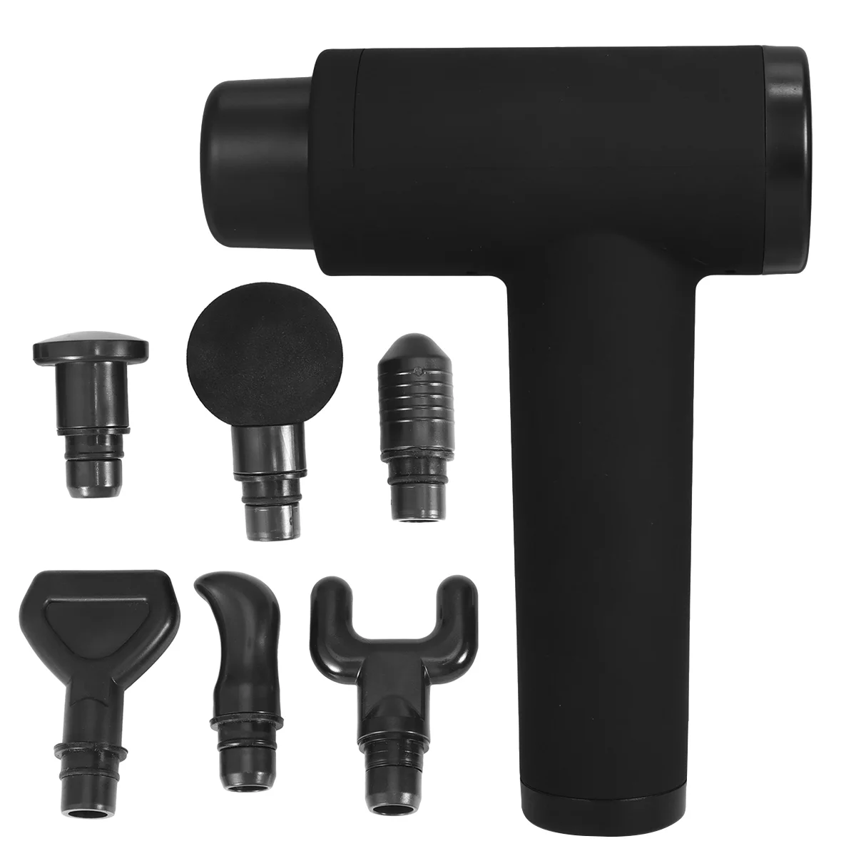 

1 Set of Muscle Electric Equipment Mute Vibration Fascia Massager 6 Modes 6 Head Handheld Fascia