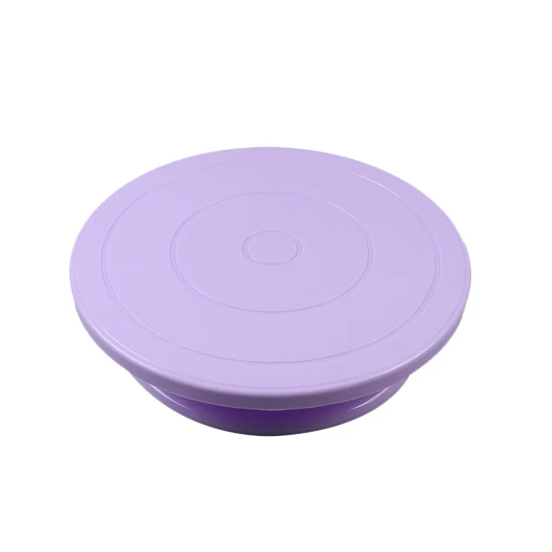 Plastic Cake Turntable Rotating Anti-skid Round Decorating Stand Table Plate Kitchen DIY Pan Baking Tool 1pcs | Дом и сад