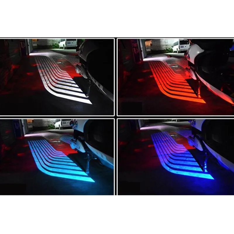 1 Pair Angel Wings Motorcycle Light Modified Chassis Warning Universal Led Rojection Lamp Decorative Lights Accessories |