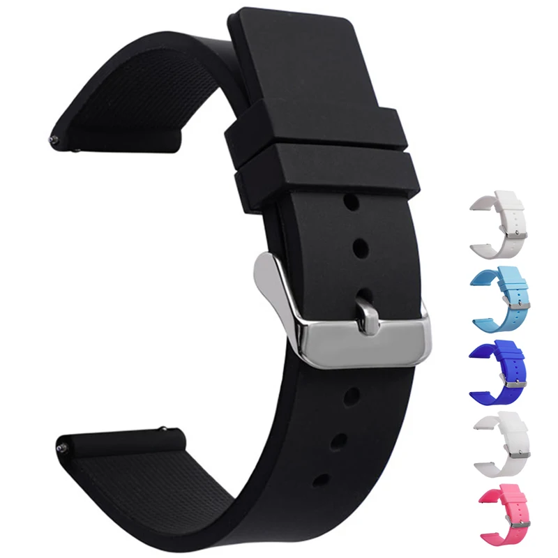 

BEAFIRY 14mm 16mm 18mm 20mm 22mm 24mm Silicone Rubber Watch Band Strap sport Watchband Waterproof Belt for CK huawei DW fossil