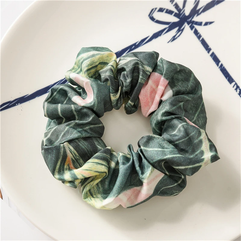 Резинка для волос эластичная в богемном стиле простой завязка с принтом виде