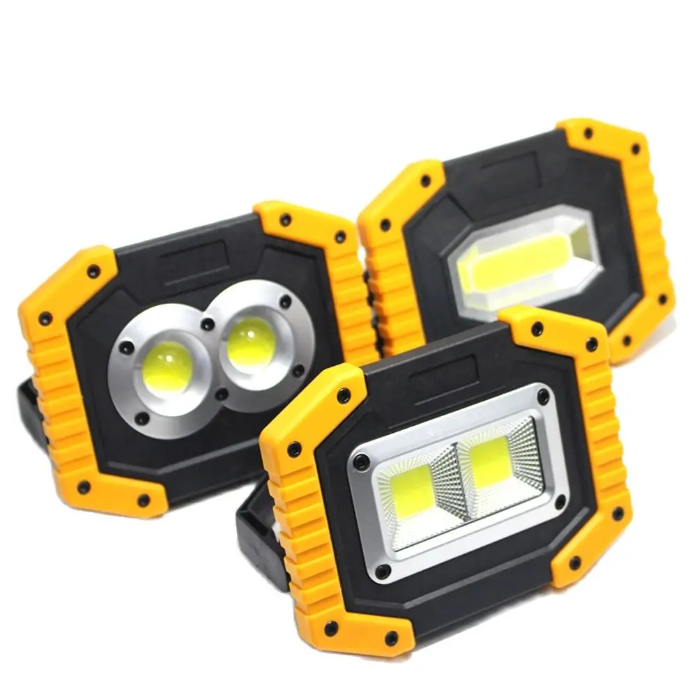Новый портативный светодиодный прожектор с COB матрицей 20 Вт USB-зарядка
