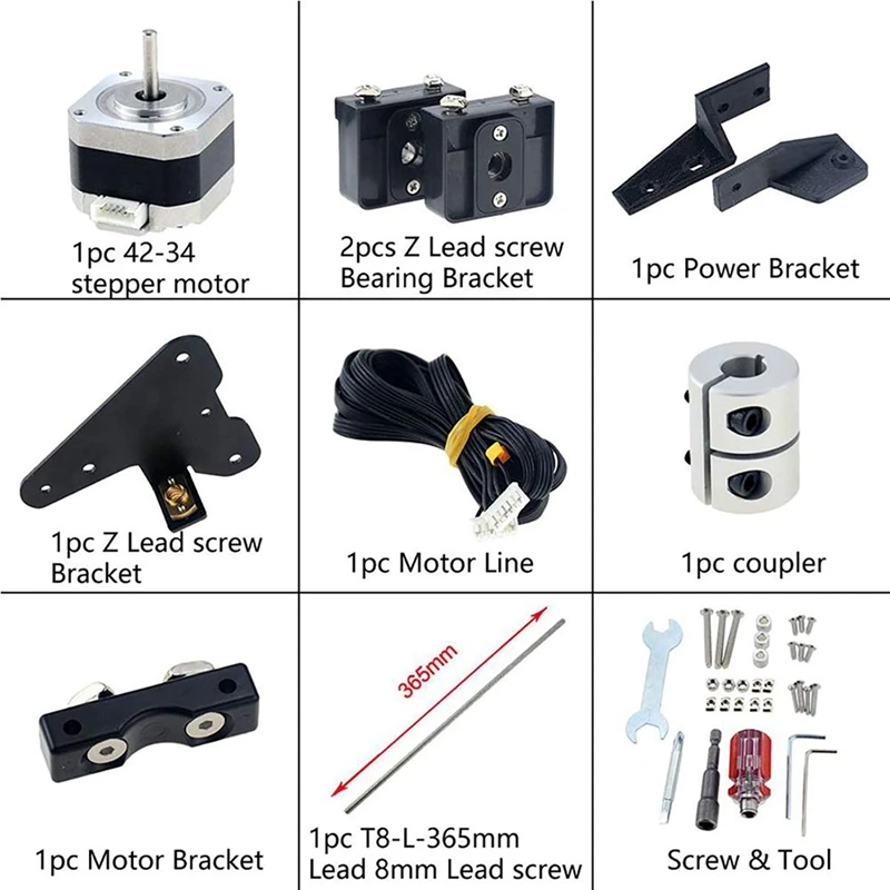 Двойной Z оси Upgrade Kit с ходовой винт шаговый двигатель подходит для Ender-3 / V2 Pro