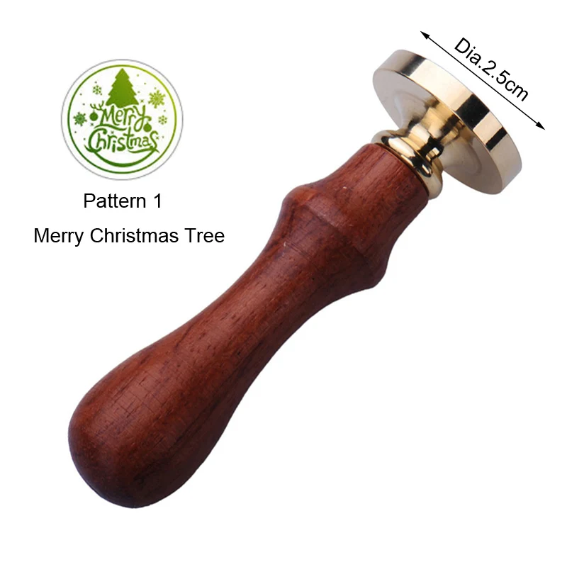 Christmas Tree 1 шт. с Рождеством металлическая восковая печать штамп DIY Украшение для рождественской вечеринки ремесло ручной работы подарок воск штамп - Цвет: Christmas Tree