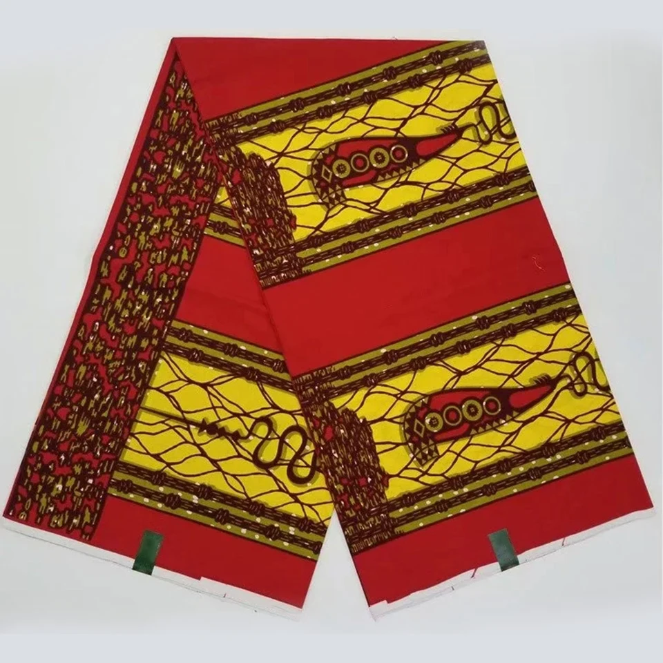 

6 Yards African Mitex Wax Print Ankara Fabrics Kitenge/Pagnes/Tissues Africain/ Lapa/Chitenge Y-715