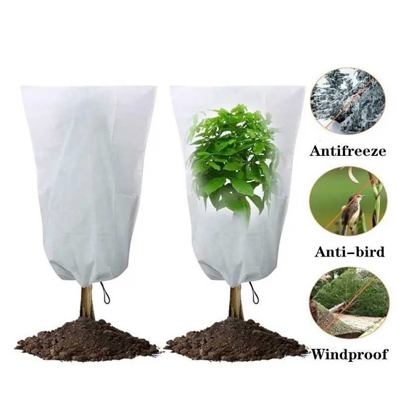 

Покрытие для растений, зимнее теплое покрытие, мешочек для защиты растений от мороза, замораживания холодных Морозов, птиц, насекомых, вреди...