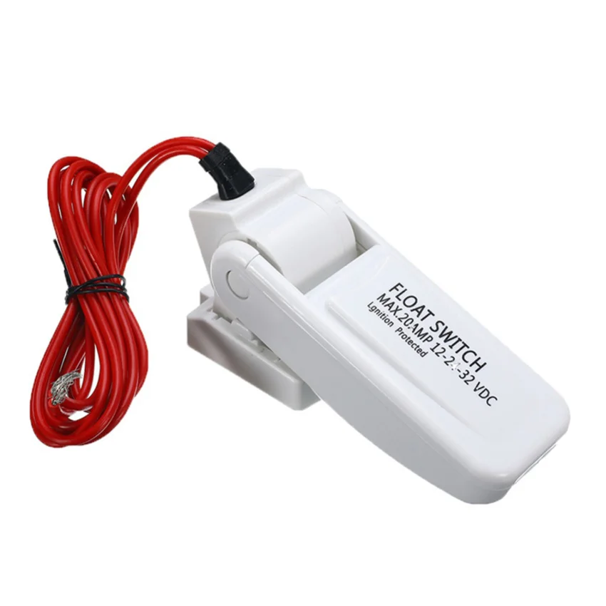 

12-24-32V Automatic Control Switch Electric Marine Bilge Pump Float Switch Water Level Controller DC Flow Sensor Switch Cabin