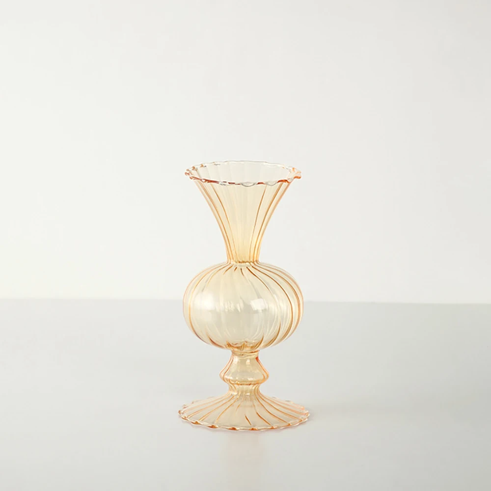 

Nordic Creative Art Glass Vase Decoration Hydroponics Antique Small Vase Bedroom Living Room Flower Arrangement Decoration Ideas