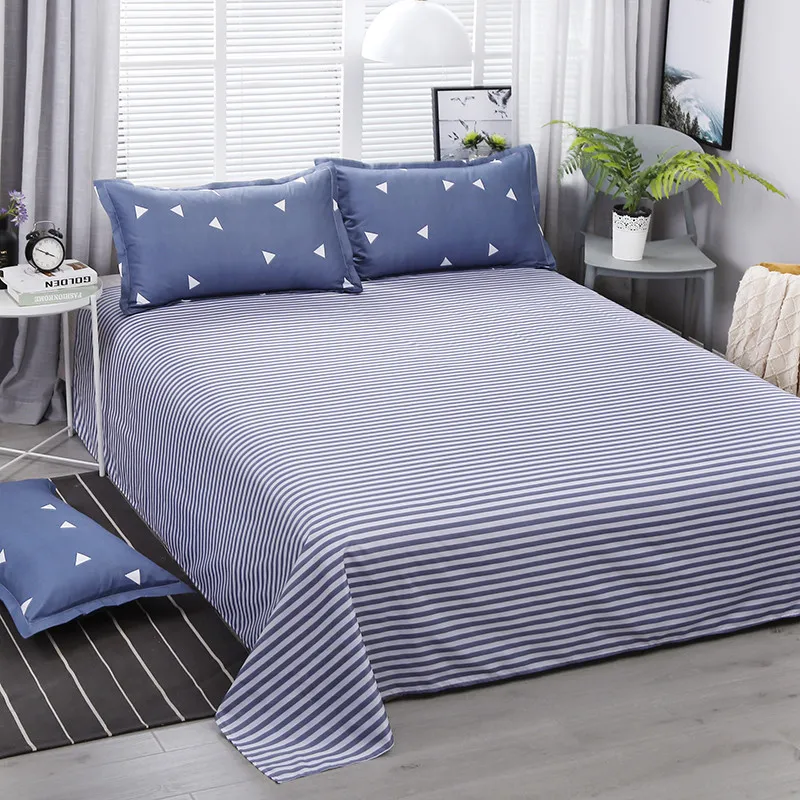 Домашний Комплект постельного белья серого и синего цвета пододеяльник AB side