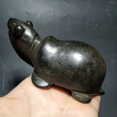 

Exquisite red mountain culture iron meteorite longevity turtle small ornament