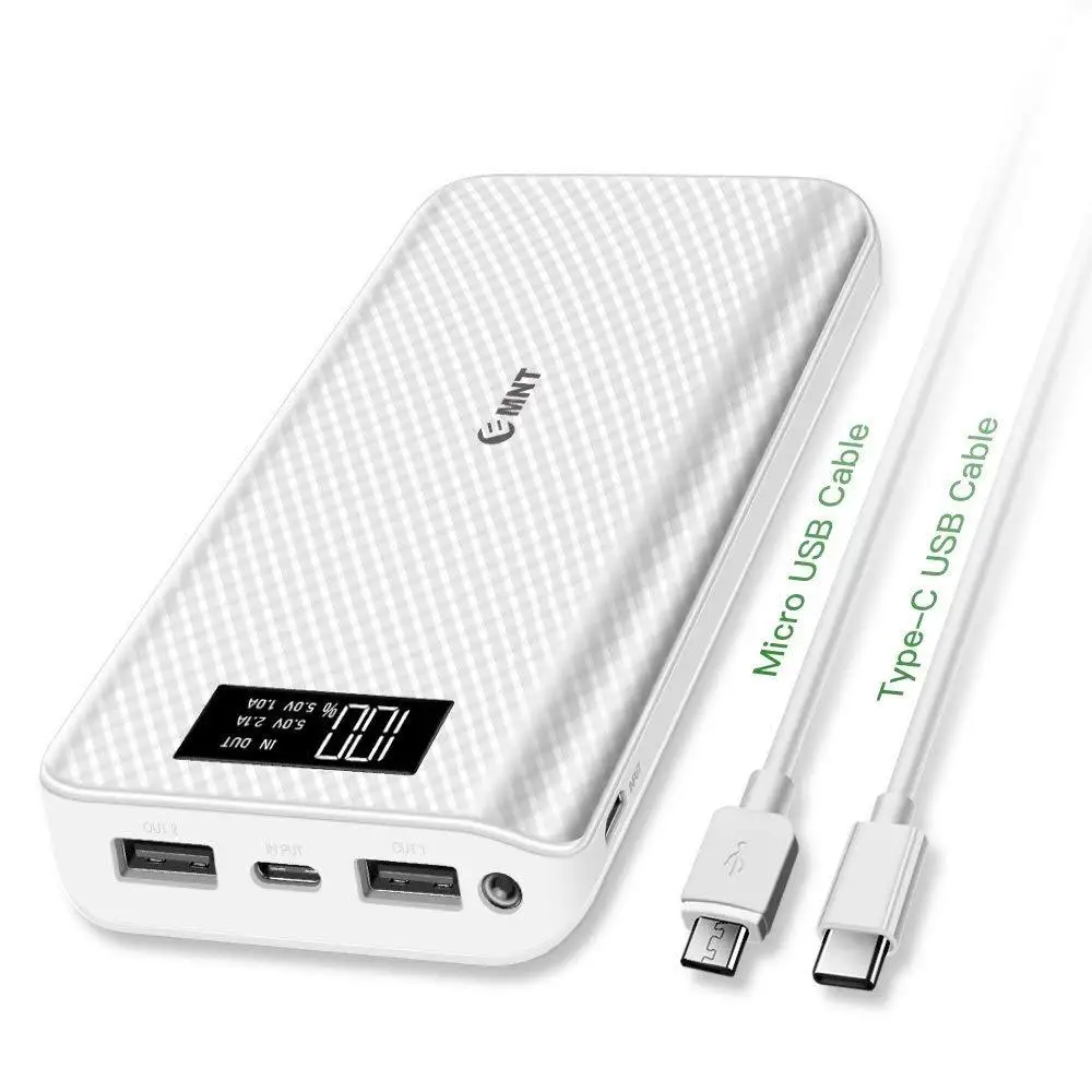 silvery 30000mAh Xiao mi type-c Usb 2 QI 30000 мАч Внешний аккумулятор водонепроницаемый аккумулятор портативный внешний аккумулятор для Xiaomi mi Iphone повербанк - Цвет: silvery 30000mAh