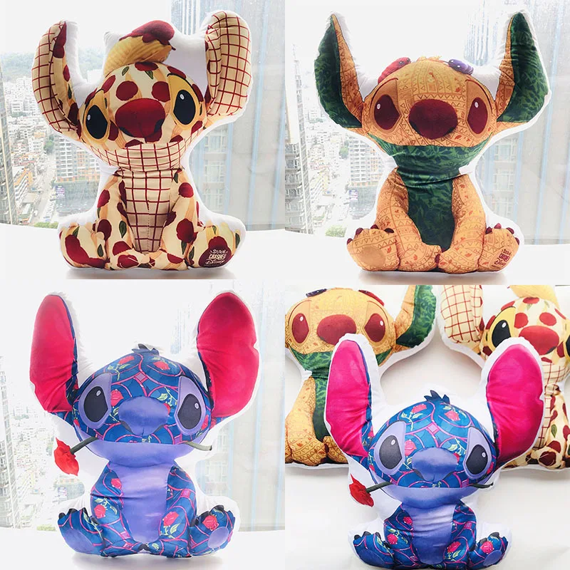 

30*50cm Disney Cartoon Lilo & Stitch 2021 Plush Toy Dolls Pillow Rose Comfort Kawaii Plush Girl Children Birthday Christmas Gift