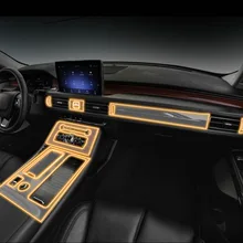 For Lincoln Aviator 2020 Car TPU Film Dashboard Navigation Screen Protector Film Interior Decoration Sticker Auto Accessories