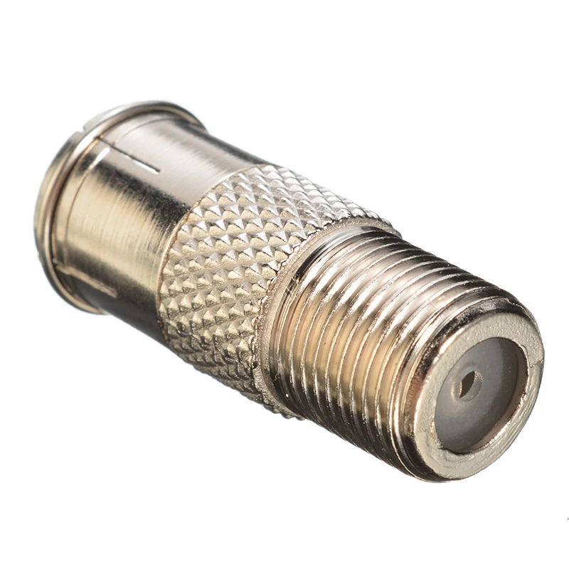 10 шт./лот разъем ТВ RF коаксиальный адаптер F Тип штекер к антенна женский адаптеры