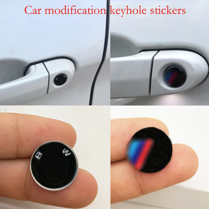 

1 Pcs Car Door Lock Sticker Applicable to BMW 5 Series 3 Series X3X5X1X4X6M4M3 BMW Tuning Keyhole Logo Sticker Accessories