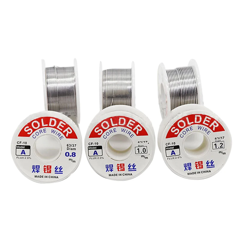 

100g 0.8/1.0/1.2mm Content Tin Lead Tin Wire Rosin Solder Soldering Wire Roll Primary Purity Soldering Wire with Flux