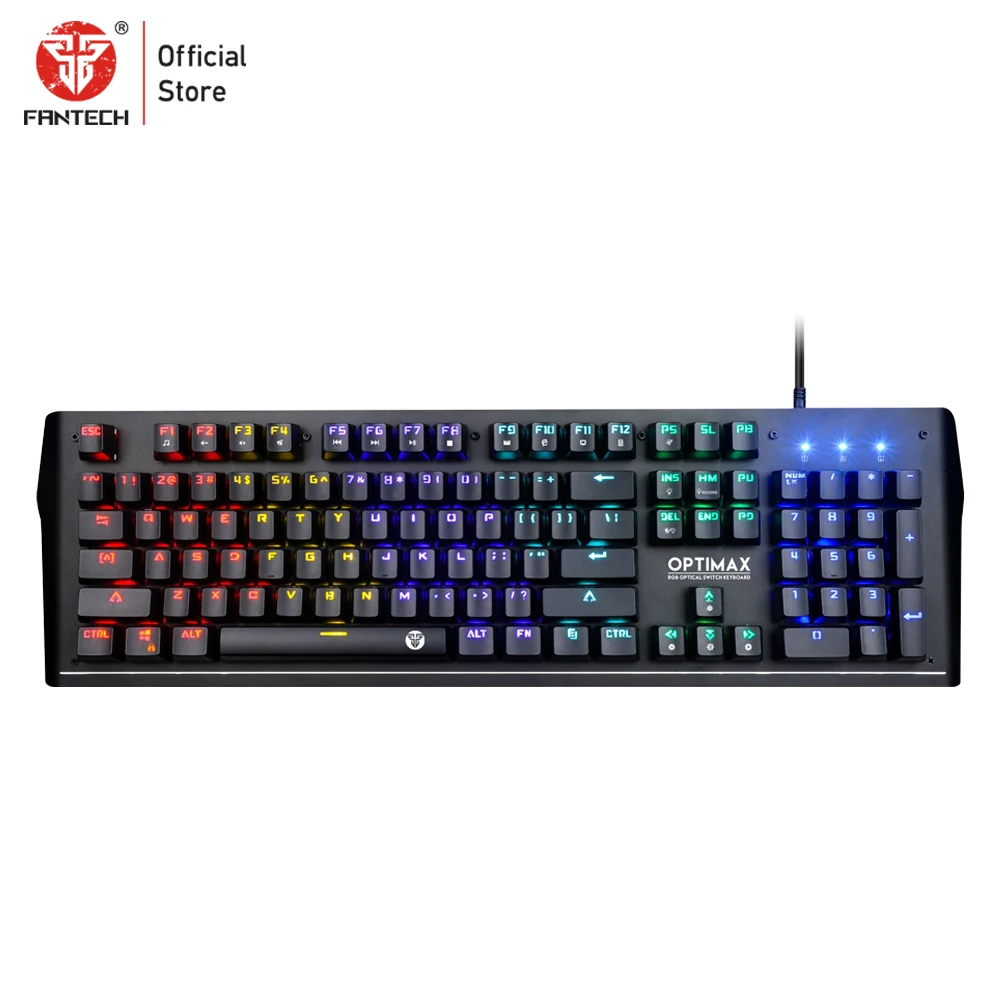 MK885 FANTECH MK885, водонепроницаемая игровая клавиатура, 104 клавиш, все кнопки не имеют коллизий, RGB клавиатура с подсветкой для OSU CS, клавиатура для геймера - Color: MK885