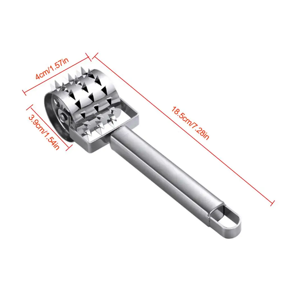 

1Pcs Stainless Steel Useful Loose Meat Tenderizers Meat Hammer for Steak knock-sided for Steak Pork Pounders Kitchen Tools