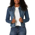 Куртка джинсовая женская, с отворотом и карманами, короткая, винтажная, повседневная, однотонная, уличная, 2021