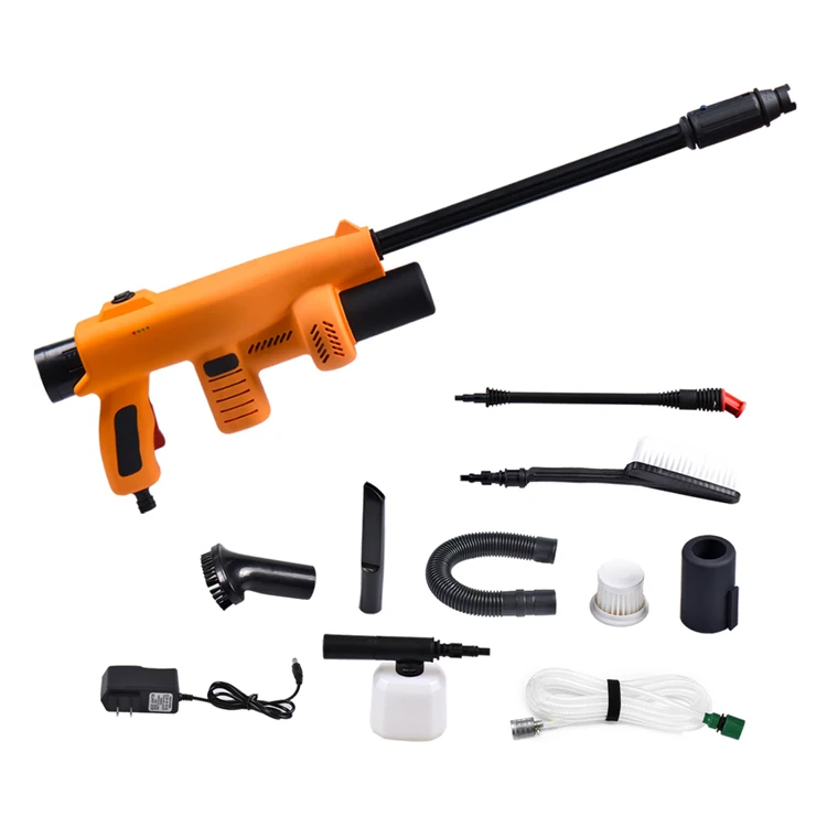 

2019 New Product 5in1 DIY Portable 12v Car Wash Machine Electric12 v Power High Pressure Car Washer