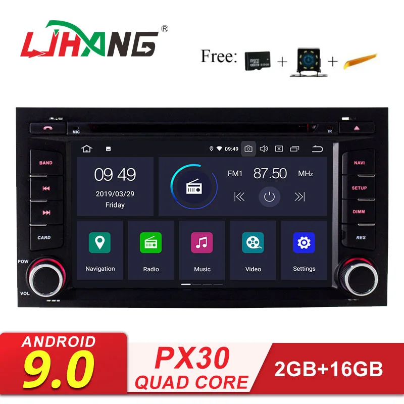 LJHANG 1 Din Android 9,0 автомобильный dvd-плеер для Seat Leon Мультимедиа Радио gps навигация wifi авто стерео ips