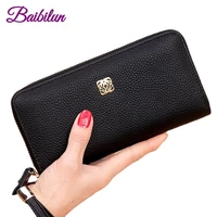 wallet women long section 2021 new fashion leather womens clutch bag korean personality multi function zipper leather wallet