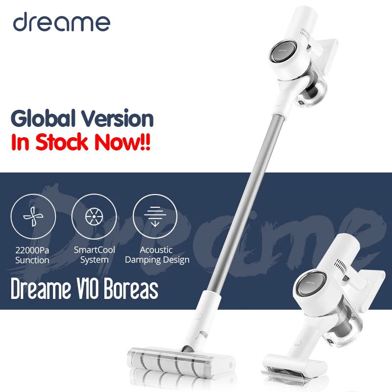 Портативный ручной пылесос Dreame V10 Boreas беспроводной с функциями уборка шерсти