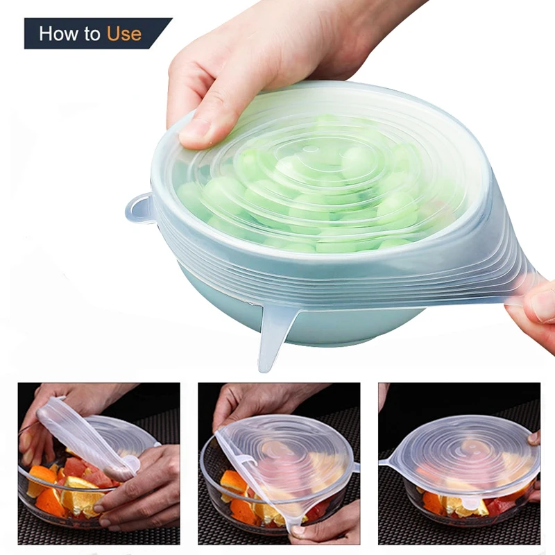 Кухонные инструменты для хранения продуктов многоразовая пищевая упаковка 6 шт.