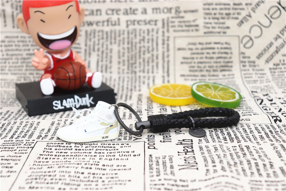 Ручной работы 3D AJ брелок Air Mini Jordan кроссовки модель милый брелок для ключей Баскетбольная обувь брелок лучший подарок Новая мода ювелирные изделия