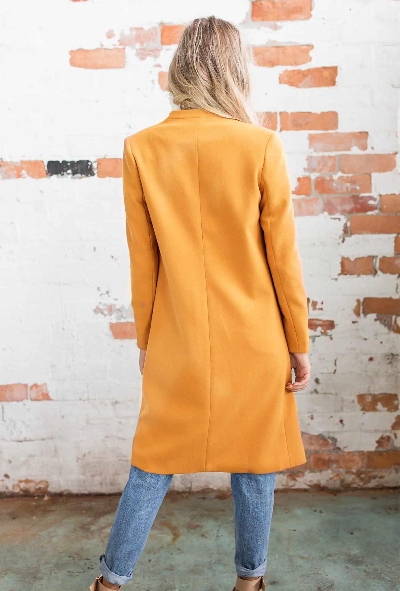

Winter Casual Long Fashion Women Wool Blend Coat Long Slim Wool Coat and Jacket Solid Open Stitch Outerwear