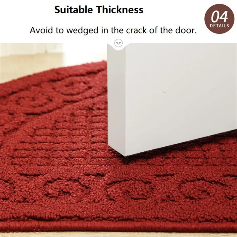 Полукруглая скрапка дверных ковриков уличный комнатный коврик для грязи
