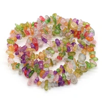 natural agates gravel beads irregular freeform chip gravel loose stone beaded for jewelry making diy necklace bracelet 5 8mm