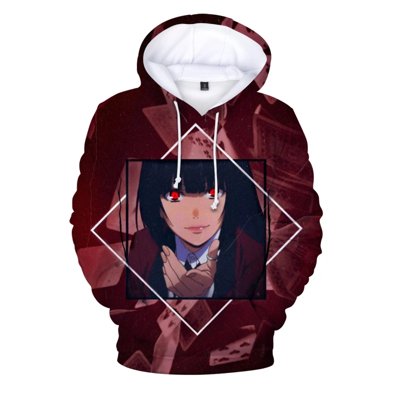 

Fashion Brand Hoodies Homme Thin Pullover 3d Anime Hoodies Sweatshirts Kakegurui Compulsive Gambler Funny Kawaii Hoody Clothing
