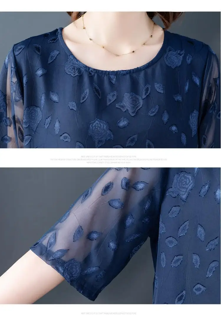 

ICHOIX 2020 Women Clothes Summer Silk Dress Female Casual Plus Size Dress Elegant Dresses Retro Print Vestidos