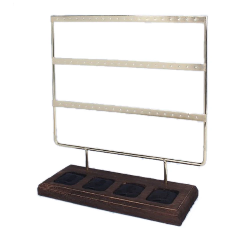 

Wood Jewelry Display Holder Earrings Chain Necklace Display Stand Earrings Display Rack